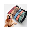 Manufacturer Best Selling Waterproof Leather Solid Microfiber Plain Walking Zinc Alloy Pet Collar for Dogs and Cats