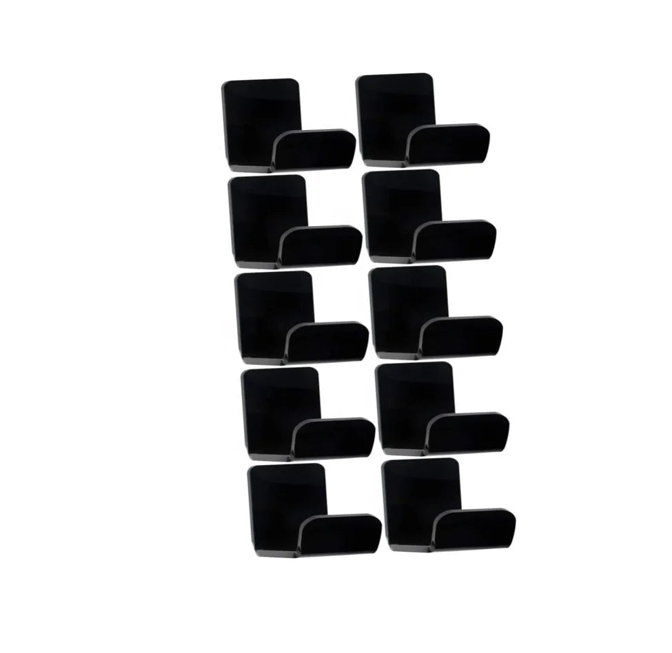 10 Pcs Headphone Hanger Wall Mount Metal Hangers Office Desk Headset Headphone Bracket Earphone Stand Wall Headphone Organizer