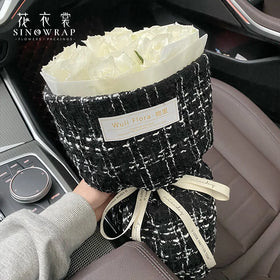 2021 Hot Fashion Six Color Big Size Cloth Flower Bouquet Wrapping Paper