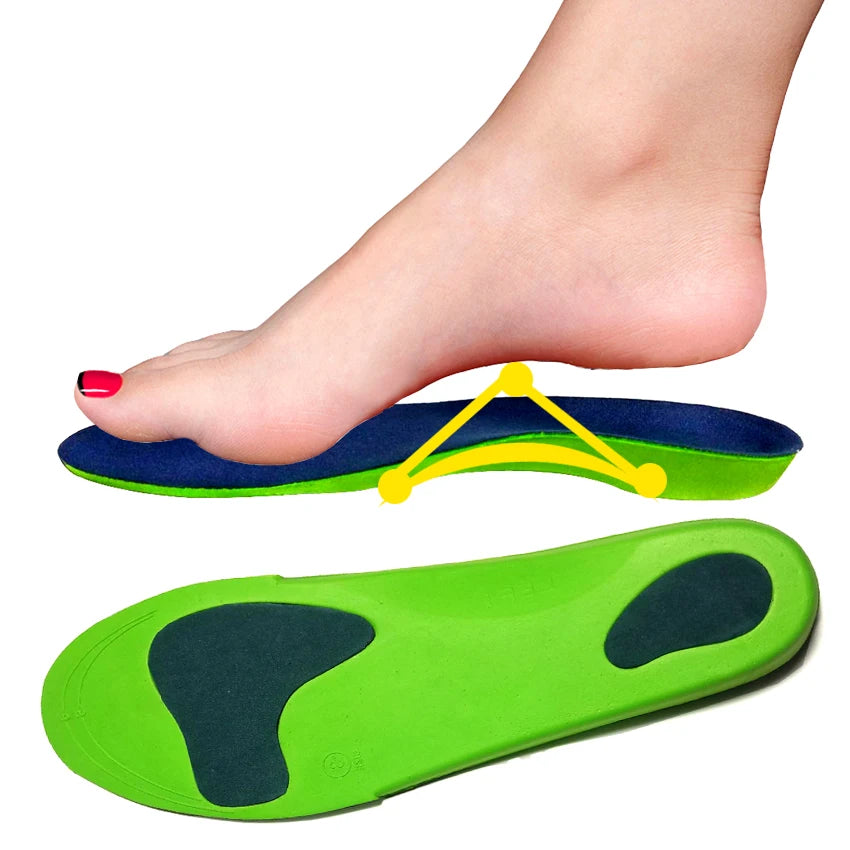Comfort Orthotic Arch Support Insoles for Sport Shoes and Work Boots Relieve Foot Pain Due to Flat Feet and Plantar Fasciitis