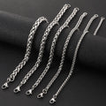Wholesale Stainless Steel Jewelry 18K Gold Plated Hombre Brazaletes Pulsera Cadena Titanium Flower Basket Wheat Chain Bracelet