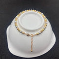 Bulk Sale 18k Pure Gold Pineapple 4mm Beads Bracelets Length 16.5+3cm Au750 Fine Jewelry Women Ladies Girls Mums Gifts