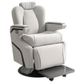 Sofa Comfortable Modern Electric Sofa for Salon Hair Beauty Grey Color Leather Massage Barber Chairs