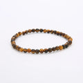 Healing Energy 4mm round Mini Gemstone Beaded Bracelet Ball Shape Natural Stone Beads Trendy Style for Men Women Yoga Bracelet