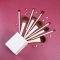 Gracedo 12pcs Vegan Synthetic Hair Makeup Brushes Set Custom Logo Travel Size Luxury Professional Grade Wood Shaving Brush