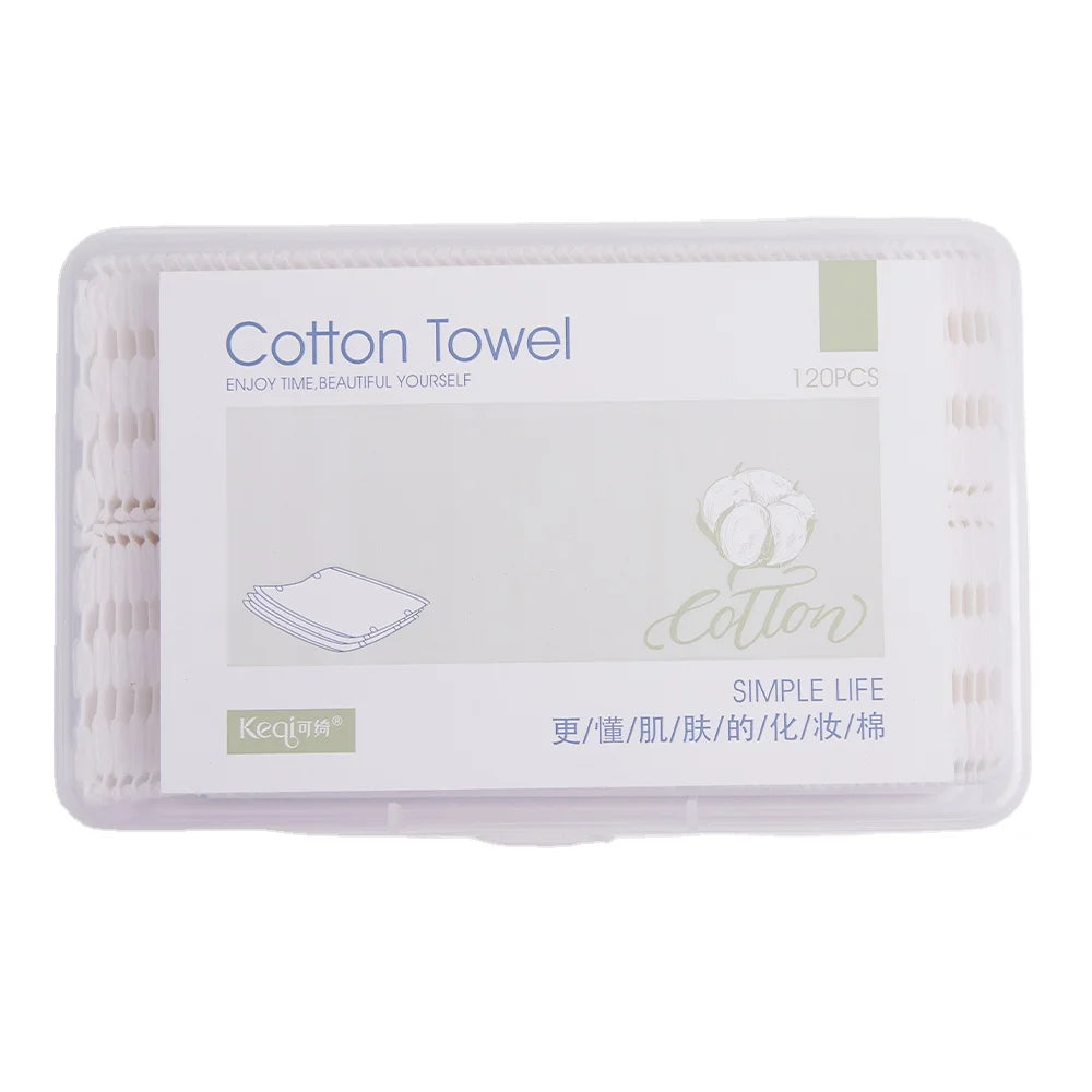 SBELLE Disposable Organic 120PCS  Clean Cotton Make up Remover Pad for Face Cotton Pad
