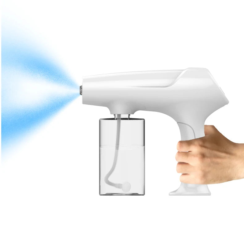 Modern Salon Rechargeable Electric Nano Mist Spray Gun with 340ml Steam Bottle 1800mAh Battery for Hair Styling-Factory Supply