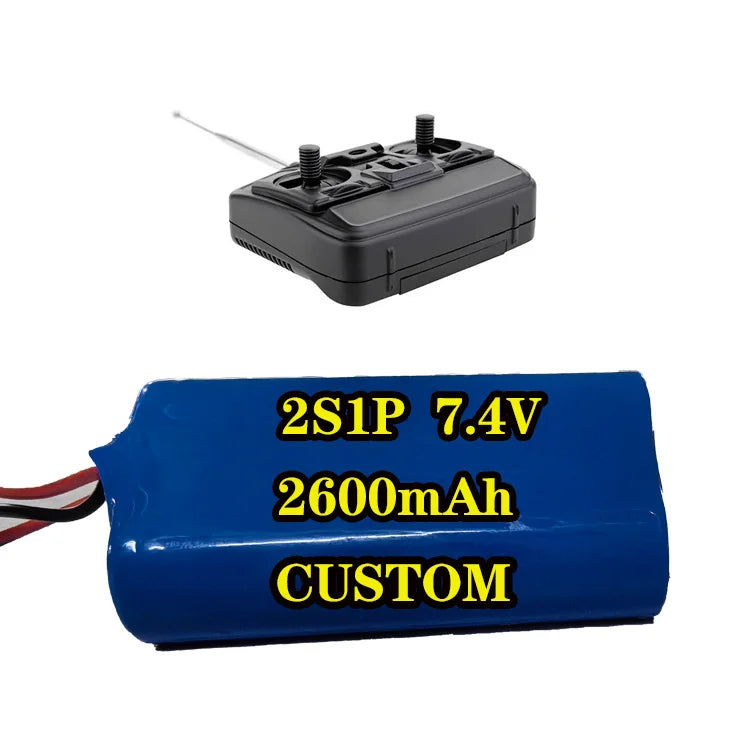 7.4v 2600mah 18650 Battery Pack Lithium Battery Packs Toy Remote Control Car 7.4v 2600mah Battery Pack