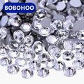 Bobohoo Wholesale Crystal and Crystal AB Stones 2028 Quality Glass Non Hot Fix Nail Art Rhinestones for DIY Decoration