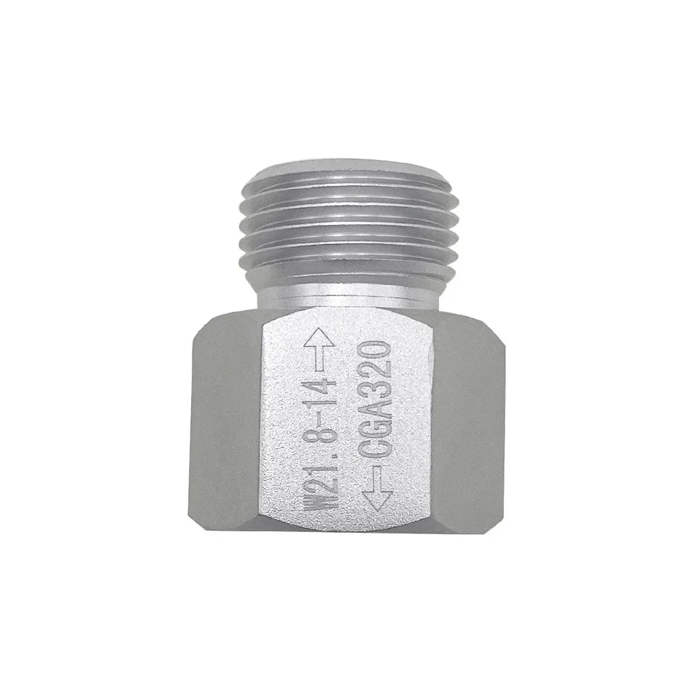Female TR21-4 to Male W21.8 CO2 Converter for Paintball Accessories for Soda Stream Cylinder