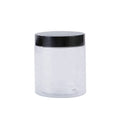Hot Selling Food Grade Plastic Jar Container Round PET Face Cream 300ml Cosmetic Clear Jars With Black Lids