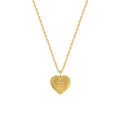 Dainty Jewelry Valentine's Day Gift 18K Gold Stainless Steel Letter Heart Pendant Necklace