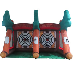 3x2.5m Carnival Games Adult and Kids Inflatable Sport Game Outdoor Throwing Axe Game for Sale