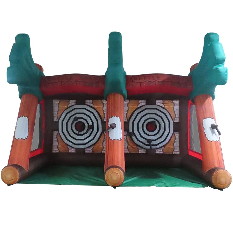 3x2.5m Carnival Games Adult and Kids Inflatable Sport Game Outdoor Throwing Axe Game for Sale
