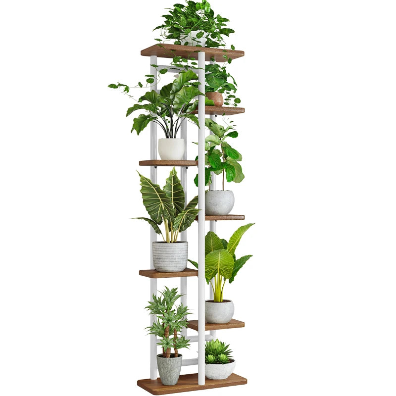 Factory Customization Multilayer Wedding Iron Flower Stand Balcony Flower Pot Rack Metal Flower Display Rack