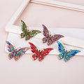 Vintage Crystal Cute Animal Rhinestones Butterfly Corsage Pin Rhinestone Butterfly Brooch Pin
