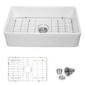 Fireclay Apron Front Farmhouse Kitchen Sinks Apron Front Single Bowl Farm Kitchen Sinks 33 Inch White Polished