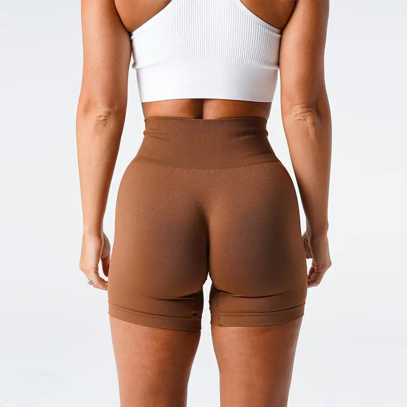 Popular Seamless Scrunch Womens Workout Sports Short Pants Gym Fitness Yoga Biker Shorts for Ladies
