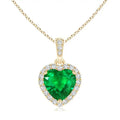 Vintage Flower Shape CZ Charm Necklace with Rose Gold Plated Silver for Women & Unisex Engagement & Wedding
