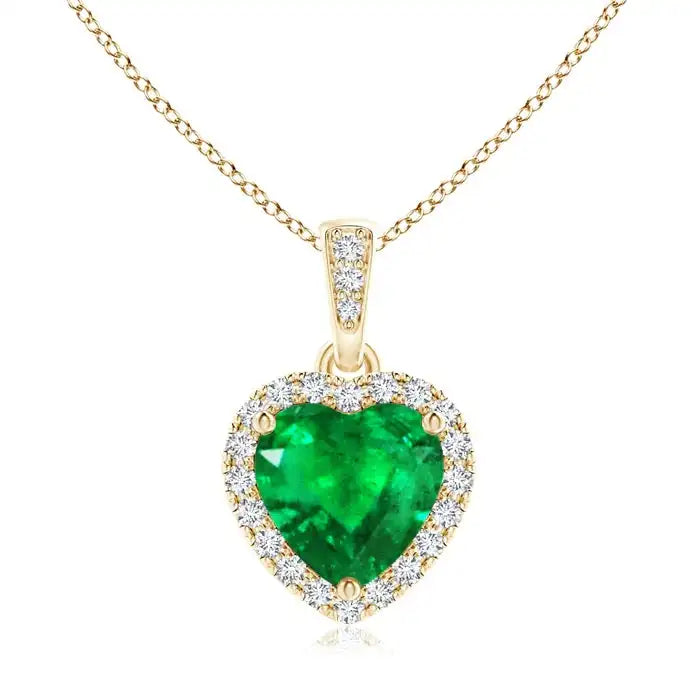 Vintage Flower Shape CZ Charm Necklace with Rose Gold Plated Silver for Women & Unisex Engagement & Wedding