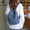 AndoBag Backpack for Women Large Capacity Shoulder Bags Fashion Casual Genuine Cow Leather Women's Bag 8540