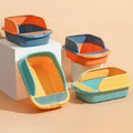 Drop Shipping Larger Semi-enclosed Cat Litter Box Pet Supplies Anti-splash Cat Toilet Cat Litter Box