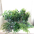 O-09061 Artificial Ivy Green Silk Artificial Wall Hanging Plant Faux Wedding Decoration Vines Artificial Wall Hanging Plant