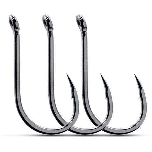 0.3#~12# High Carbon Steel Octopus Hooks With Barbed Freshwater Fishing Ocean Rock Fishing Offset Single Hooks