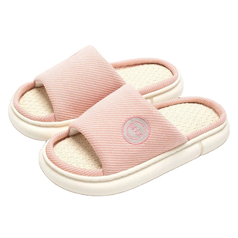 Linen slippers Cotton Linen Spring and Autumn Style Sweat-absorbing Four Seasons slippers Wholesale