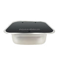 RV Marine Camping Car Stainless Steel Square Flip Top Wash Basin Sink with Cover