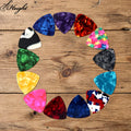Guitar Picks Wholesale Colorful Celluloid Guitar Pick Custom Logo Acoustic Electric Guitar Accessories OEM Manufacturer MegaBDM