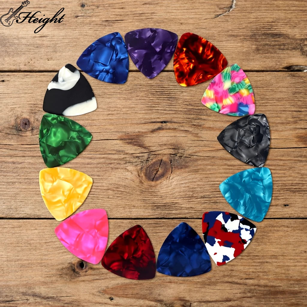 Guitar Picks Wholesale Colorful Celluloid Guitar Pick Custom Logo Acoustic Electric Guitar Accessories OEM Manufacturer MegaBDM