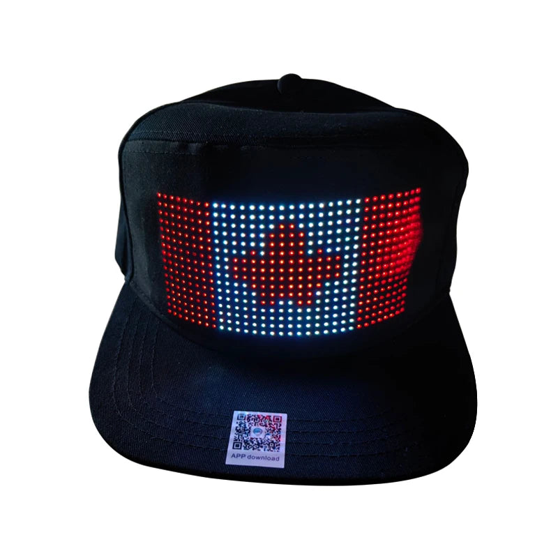 2026 APP Controlled Led Screen Caps for Display Advertising Upload Your logo Led Message  Caps for Party