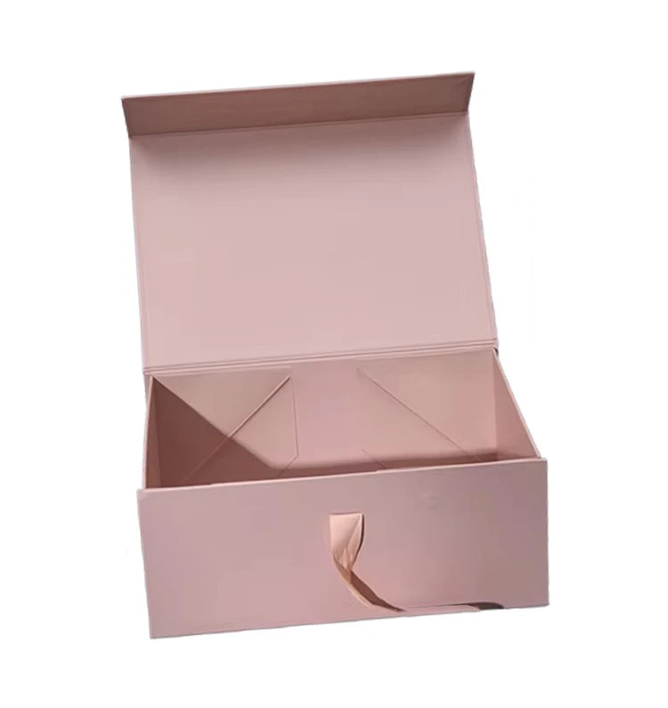 Wholesale Custom Logo Luxury Collapsible Rigid Magnetic Gift Box Flat Packaging Cardboard Box for Jewelry Apparel