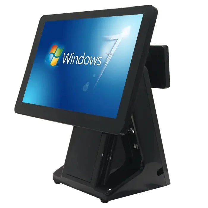15.6Inch Touch Screen POS Terminal Cash Register With 80mm Receipt Printer With LED8-VFD220-11.6/15.6Inch 2nd Display for Retail