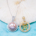 Pe011103  DIY 9-12mm Natural Freshwater Pearl Pendant Accessory 925 Sterling Silver Engagement Jewelry Necklace for Women