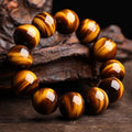 Natural tiger Eye Stone Crystal Ball Bracelet Feng Shui Design Sculpture Decorative Souvenir Craft