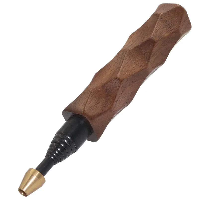 Bushcraft Glamping Extensible Wooden Handle Pocket Bellow Fire Starter Blowing Pipe for BBQ Picnic