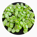 5mm Green Lemon Lime Polymer Clays for DIY Crafts Fruit Plastic Klei Mud Particles Slime Filler Sprinkles