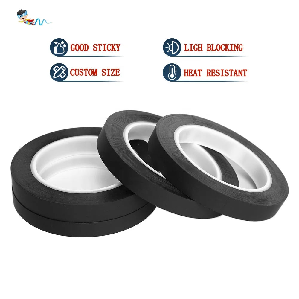 2- Recyclable Heat Resistant EMI Shielding Black Color Matte Surface Electrical Graphite Graphene Self Adhesive Tape