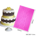 Food Grade  Soft Large Size Fondant  Lace Molds Silicone Flower Fondant   Lace Mats with Impression for Cake Sugar  Decorating