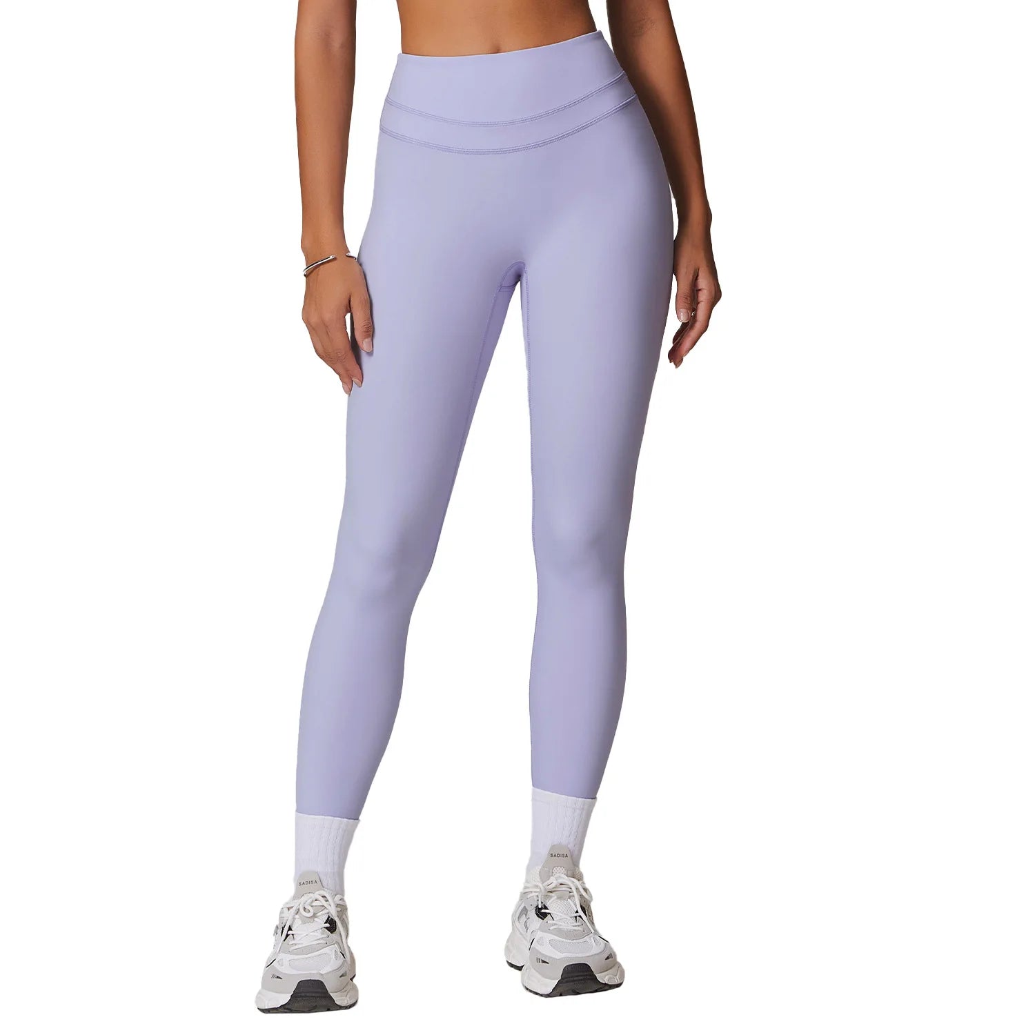 Light Fitting High Waisted Yoga Pants Waist Cinching and Lifting Fitness Pants Outdoor Running and Wearing Sports Pants