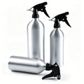 Silver Custom Size Empty Spray Aluminum Bottle With Trigger Sprayer for Cosmetic