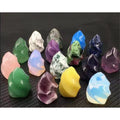 Wholesale Natural Quartz Crystal Torch Mini Natural Quartz Carved Flame Healing Crystal Stone Torch for Decoration