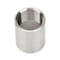 304 316L Stainless Steel Pipe Fittings Double Internal Thread Water Pipe Connector Straight 1/2\" 3/4\" 1 Inch Sizes Low Profile