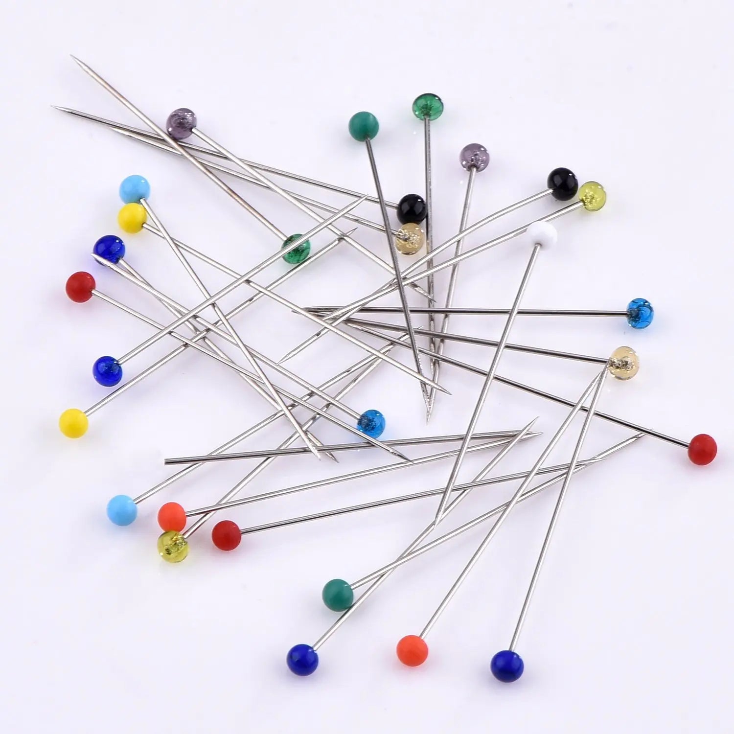 32mm Ball Glass Pearl Head Pins Sewing Pins 38mm Straight Quilting Pins for FabricDressmaker Jewelry Decoration