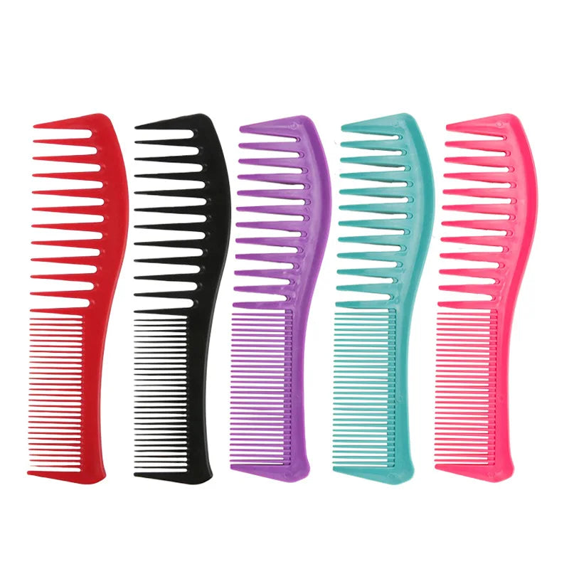 Cheap Hot Selling Hairdressing Curly Hair Big Tooth Double Hair Comb Sparse Tooth Hair Cutting Comb