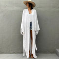 2025 New Loose Long Cardigan Beach Sun protection Coat Beach Holiday Bikini Smock Swimsuit