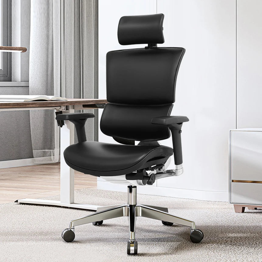Hot Sale Commercial Height Adjustable Ergonomic Office Desk and Chair Set Executive Mesh High Back Office Luxury Office Chair
