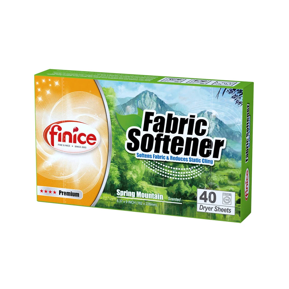 Finice Disposable Eco-Friendly Fabric Softener Sheets Premium Parfum Passion High Active Content Box-Packed Home & Hotel Use
